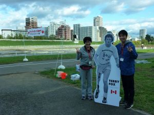 Terry　Foxと記念撮影